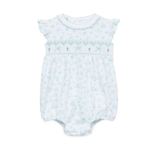Eloise's Classics Smocked Bubble, Sky Blue