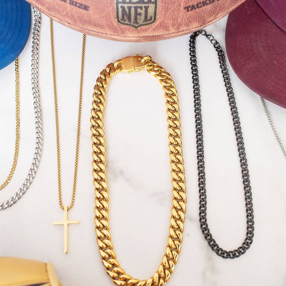 Classic Cuban Link Chain | Black