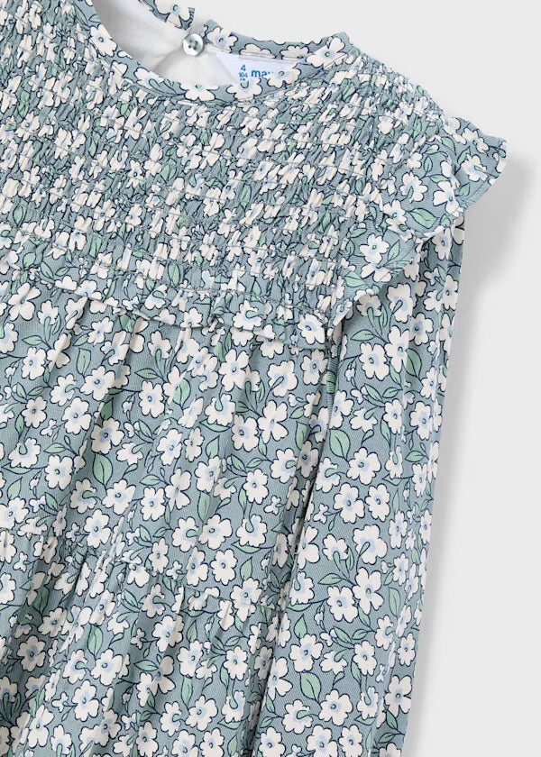 Poppy Printed Dress, Sage