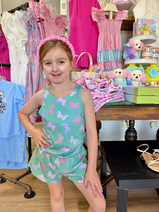 Butterfly Printed Active Shorts