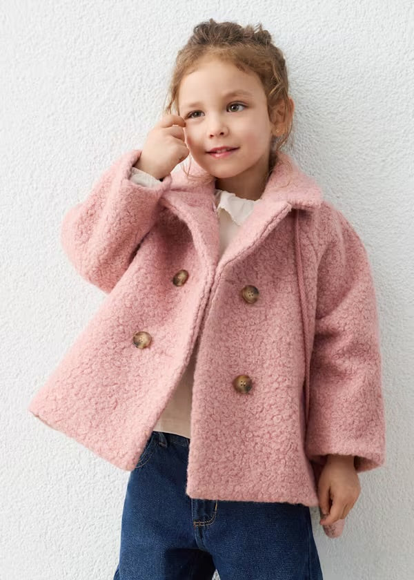 Boucle Coat, Rose