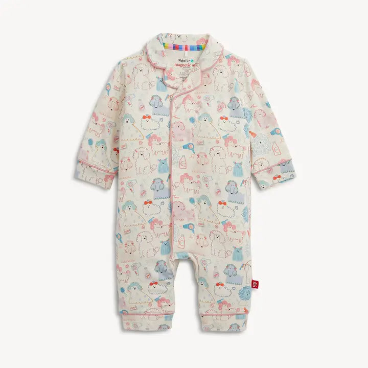 Poodle Pawlor Romper w/Piping