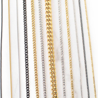 Thin Cuban Link Chain | Gold
