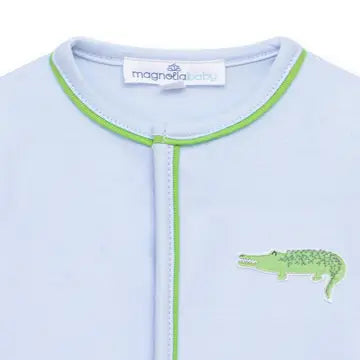 Bayou Baby Footie-Light Blue