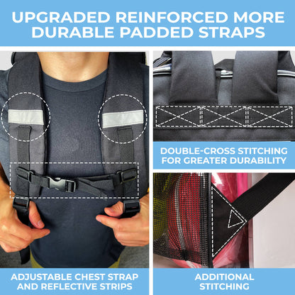 Clear Backpack For School XL | Top YKK® Zip | Black Rhino