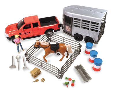 Horse Pick Up Truck & Trailer Playset