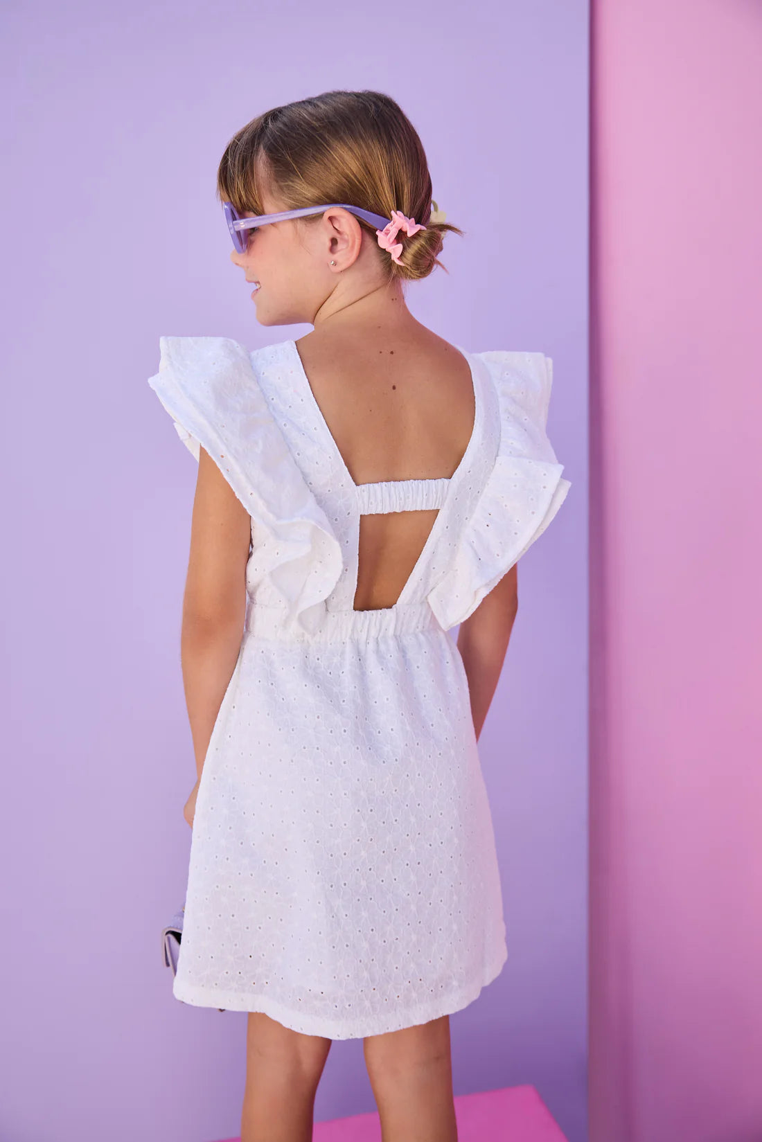 Sadie Dress, White Embroidery