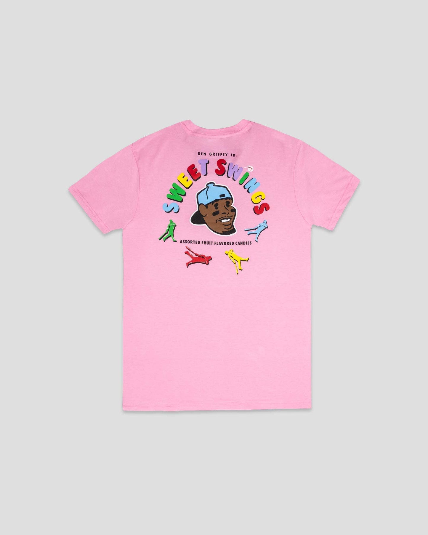 Griffey Jr. Sweet Swings Gummy Candy Youth T-Shirt - Pink