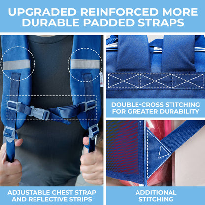 Clear Backpack For School XL | Top YKK® Zip | Blue Rhino