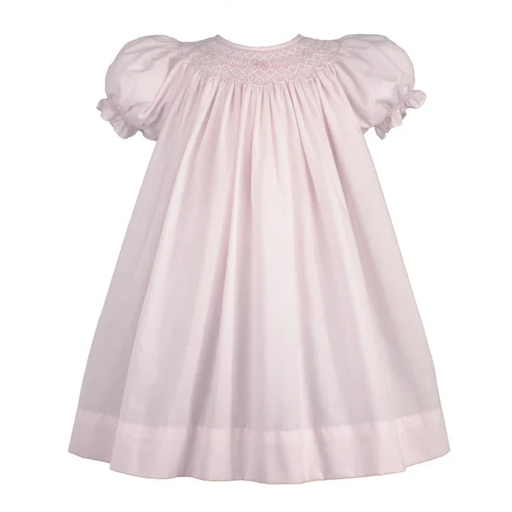 Petit Ami Smocked Bishop, Pink