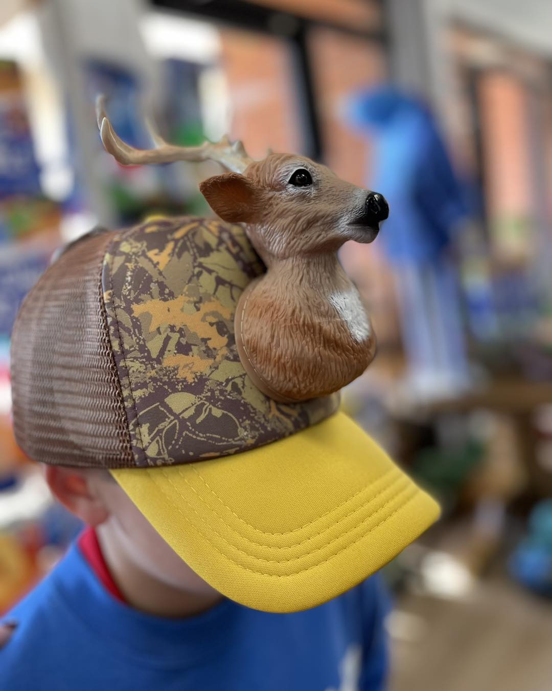 3D Animal Head Trucker Hat, Deer