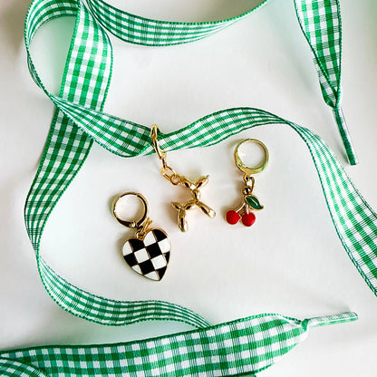 Gingham Shoe Charms and Lace Sets | Sneaker Charm Sets (2 color options)