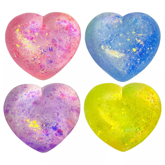 Sugar Squish Hearts, Assorted Colors