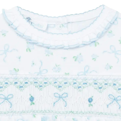 Eloise's Classics Smocked Bubble, Sky Blue