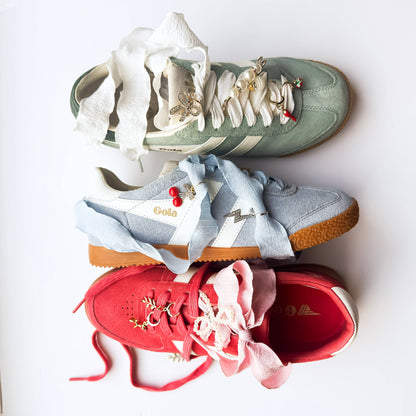 Shoe Charm and Lace Sets |  Sneaker Charm and Lace Sets (4 color options)
