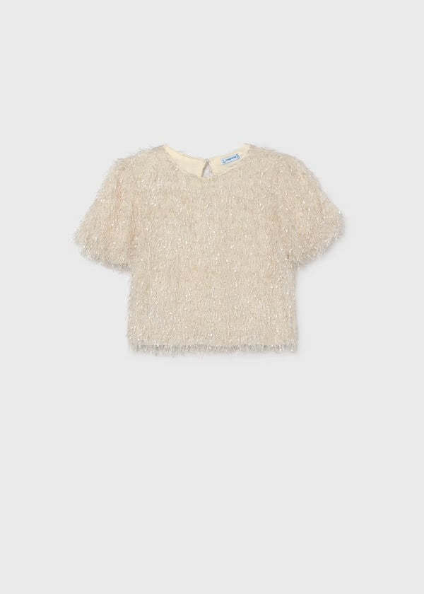 Ivory Fringed Top