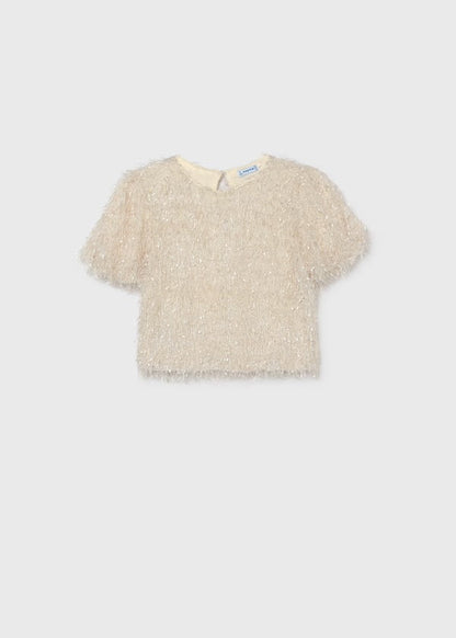 Ivory Fringed Top