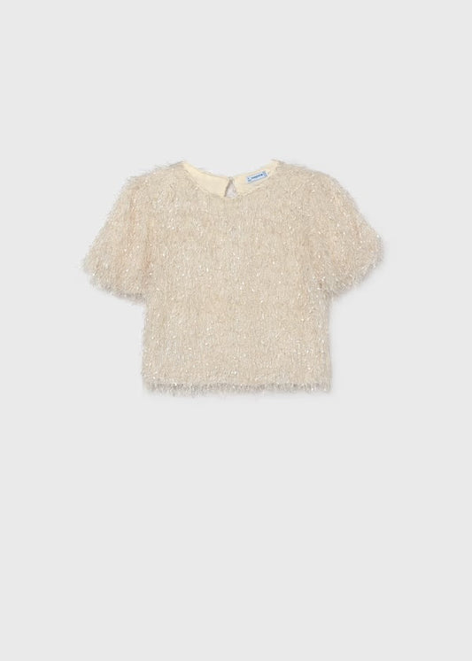 Ivory Fringed Top