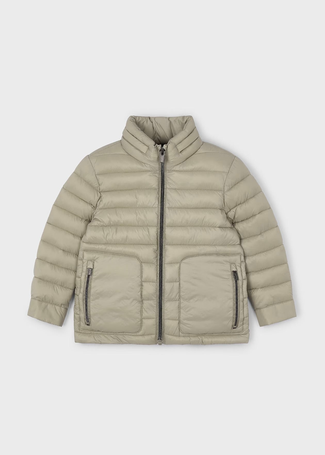 Boys Lightweight Puffer Jacket, Tan