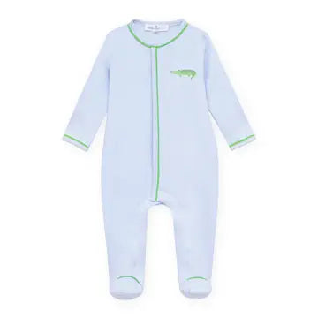 Bayou Baby Footie-Light Blue