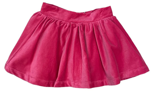 Velvet Skirt, Hot Pink