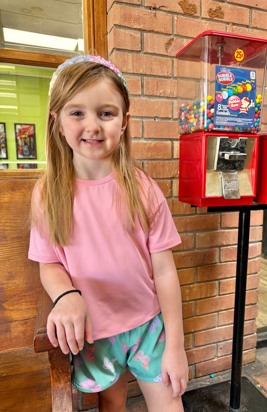Boxy Active Tee, Pink