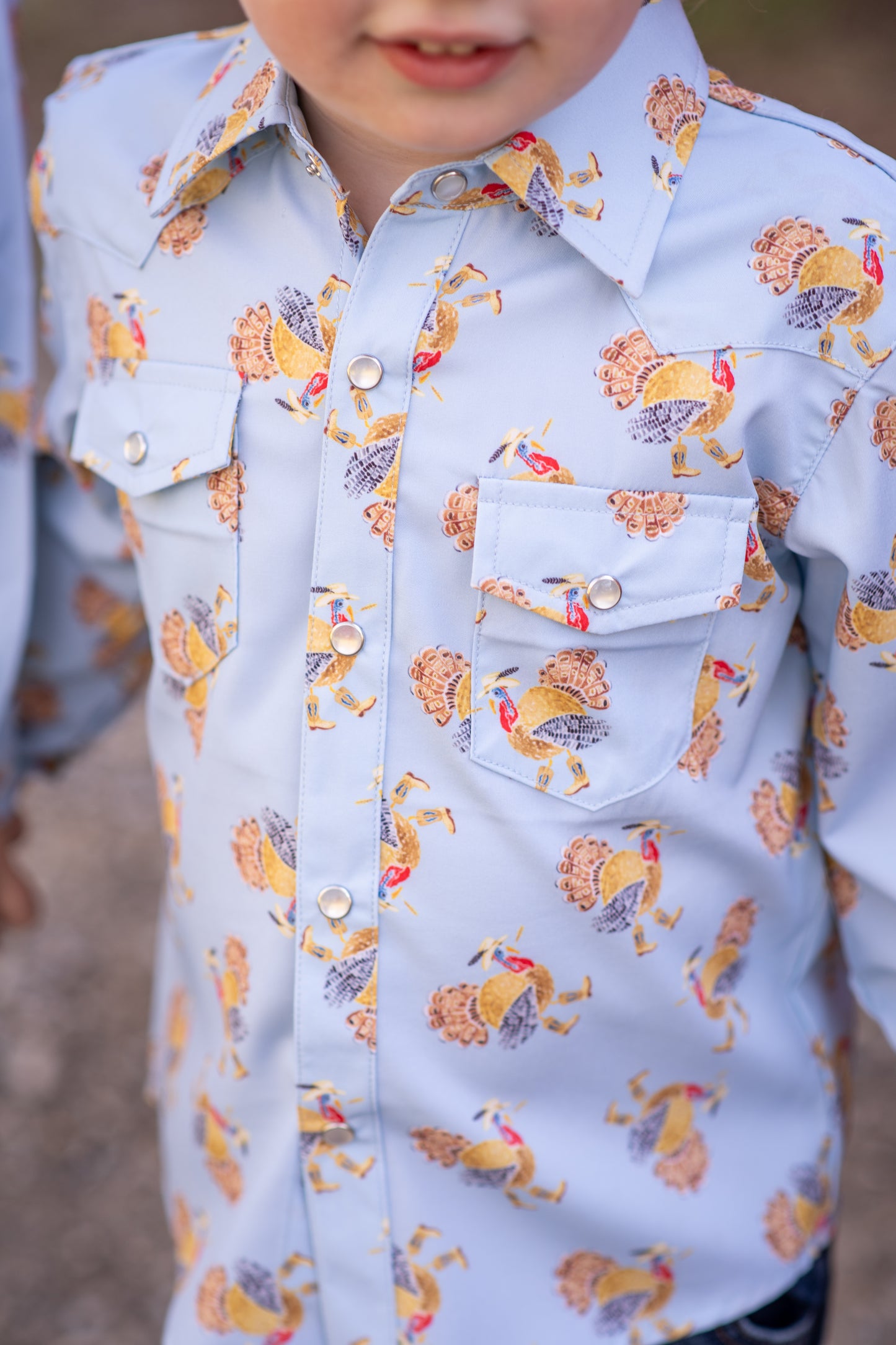 Turkeys Pearl Snap Button Down Shirt