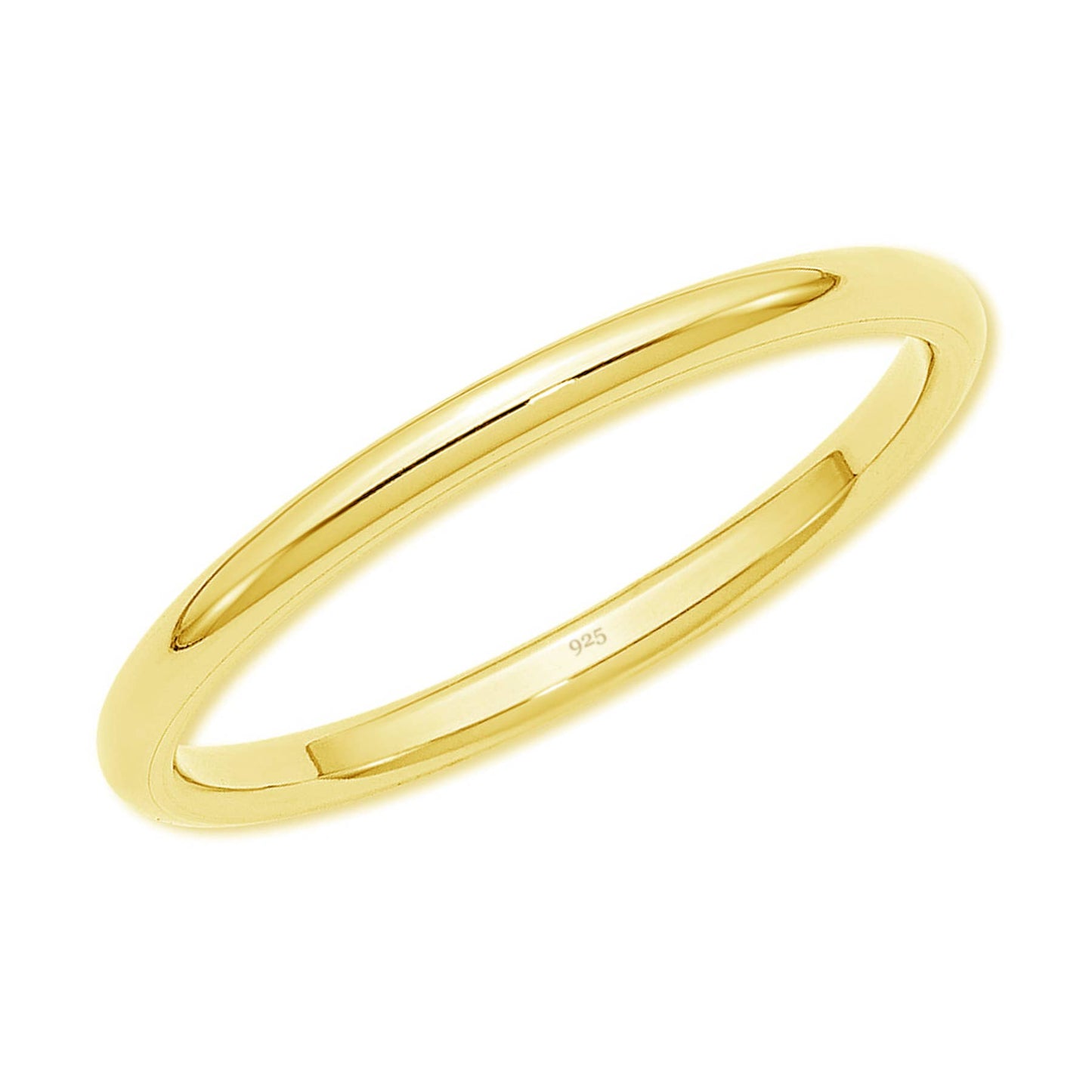 14K Gold Band Baby Ring - 2mm Band (Multiple Sizes)