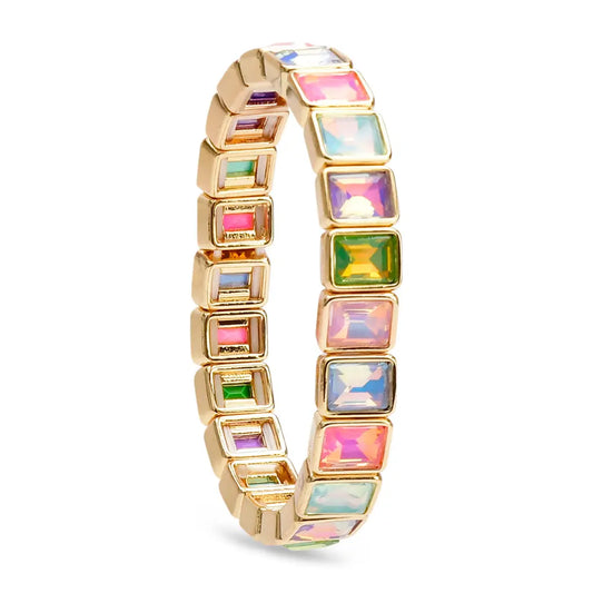 Multicolor Gem Stretch Bracelet