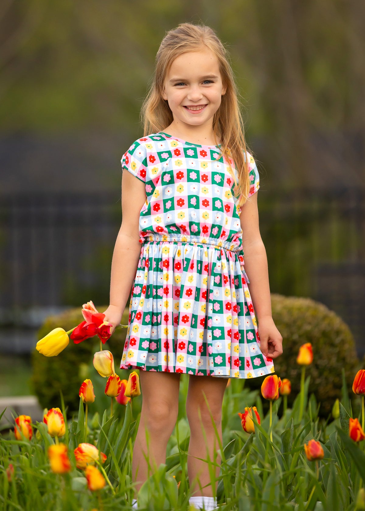 Flower Pops Skirt Set