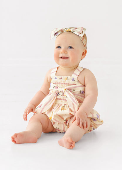 Purple Bouquet Romper