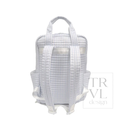 QUILTED ALL YOU NEED BAG - PIMLICO STRIPE BLUE