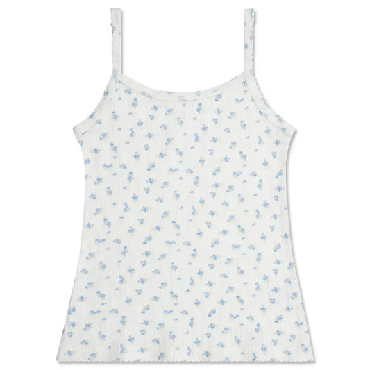 Blue Floral Tank & Short Sleep Set