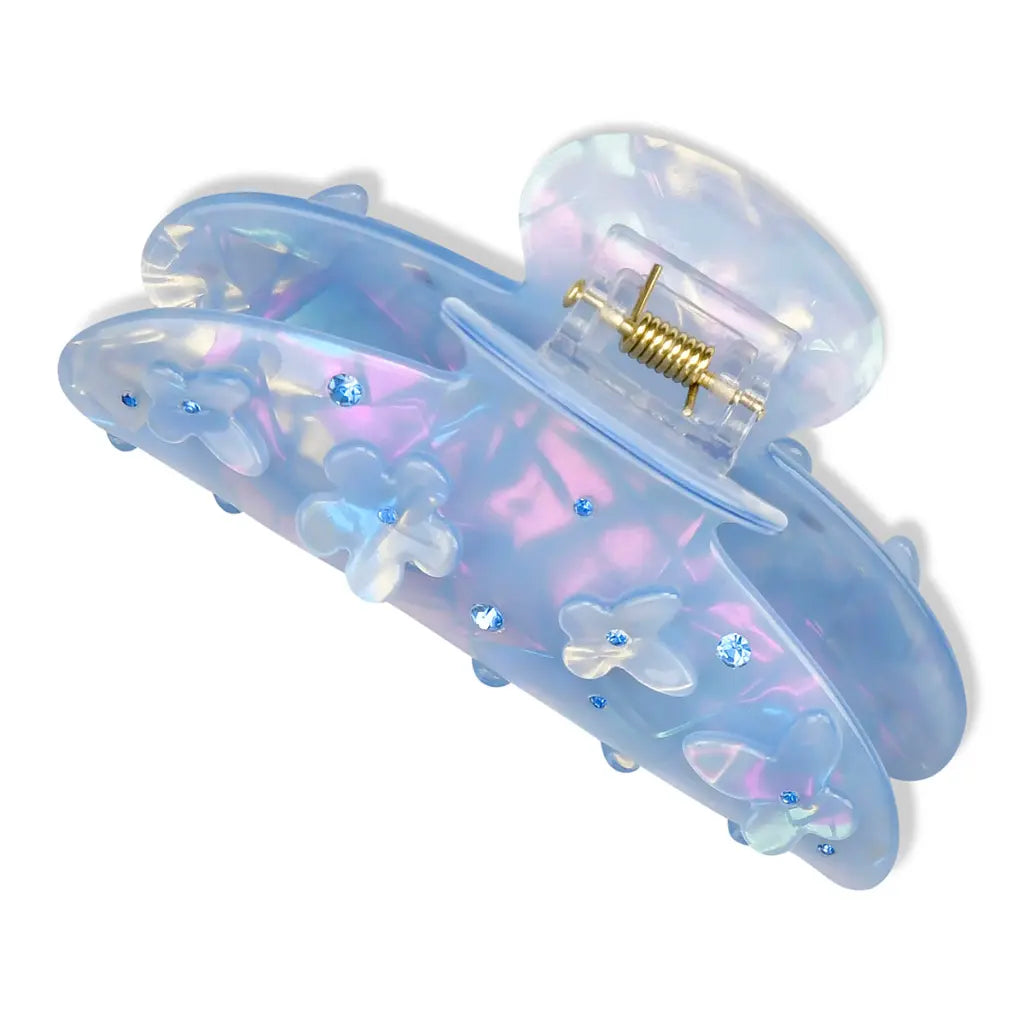 Pearlescent Flower Hair Clip
