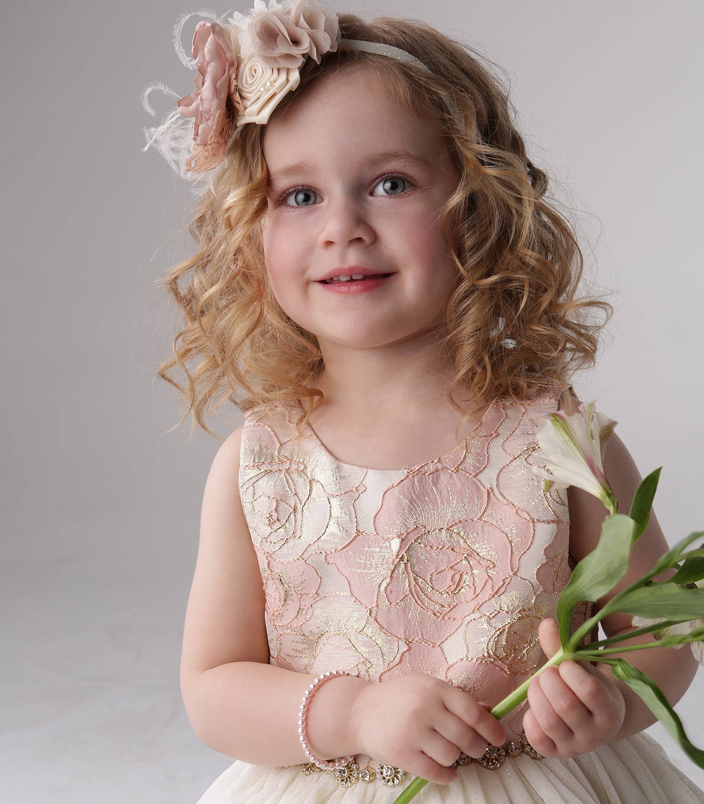 Sterling Silver Pink Pearl Baby Girl & Children's Bracelet