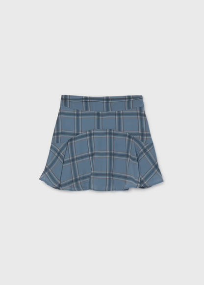 Indigo Plaid Skirt