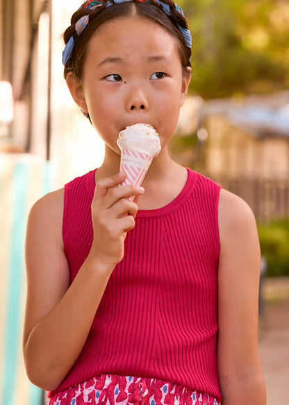 Open Back Sweater, Red