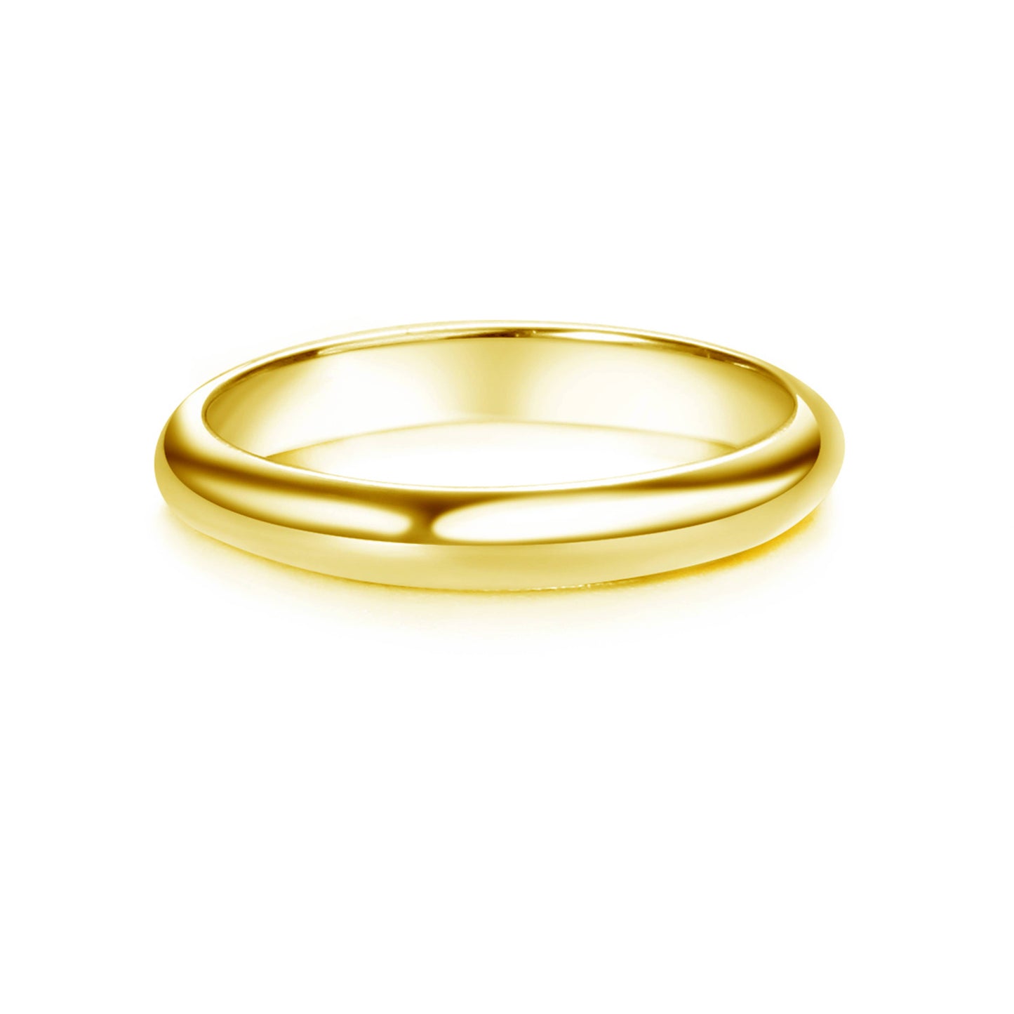 14K Gold Band Baby Ring - 2mm Band (Multiple Sizes)