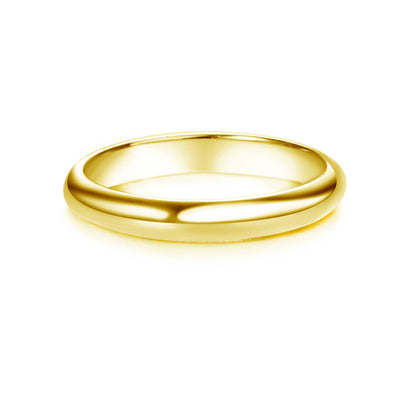 14K Gold Band Baby Ring - 2mm Band (Multiple Sizes)