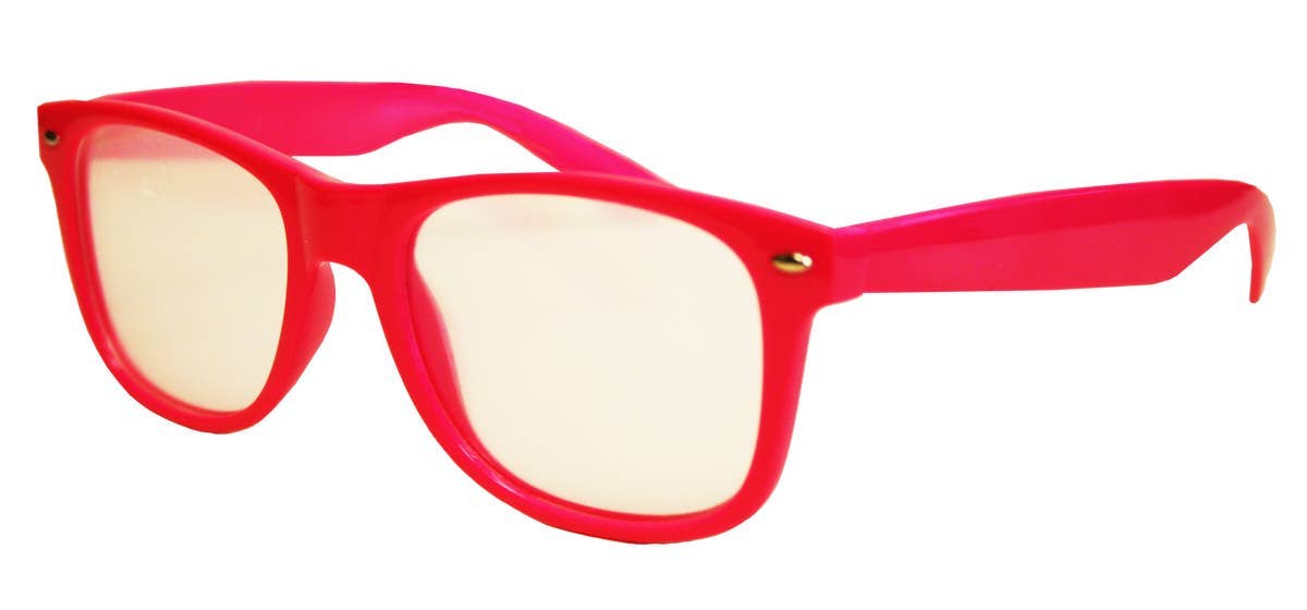 Plastic 3D Fireworks Diffraction Glasses - Pink