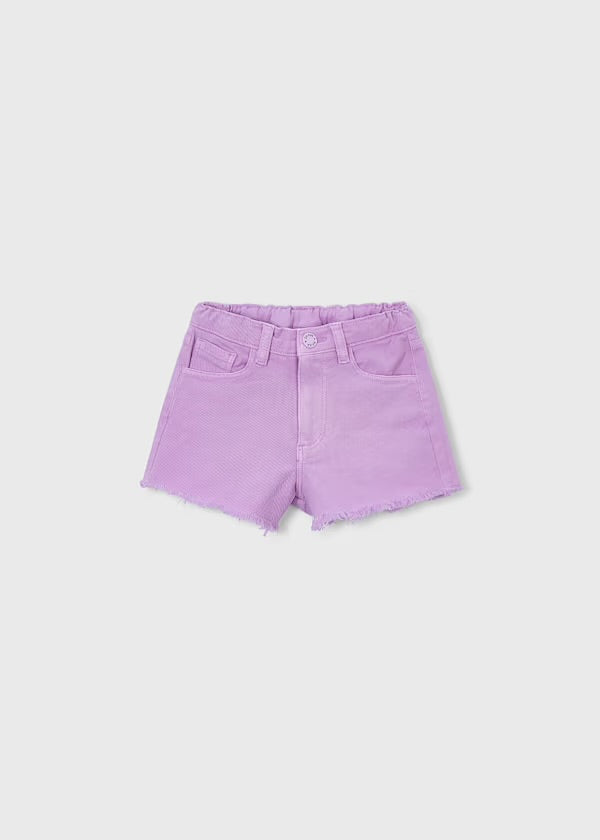 Cutoff Denim Short, Lilac