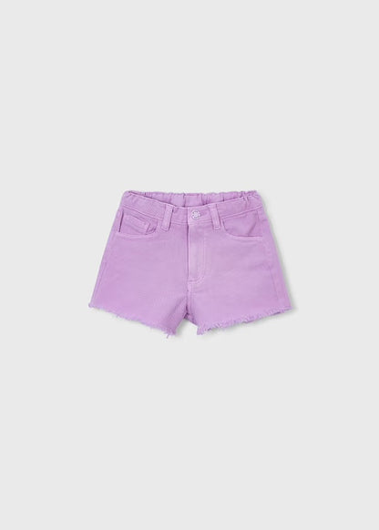 Cutoff Denim Short, Lilac