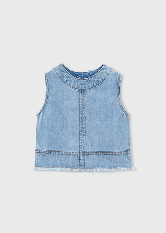 Girls Denim Tank