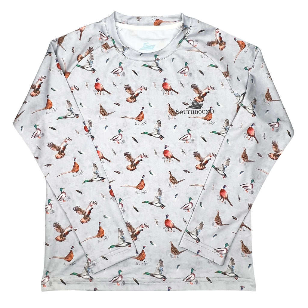 Boys Birds LS Performance Tee