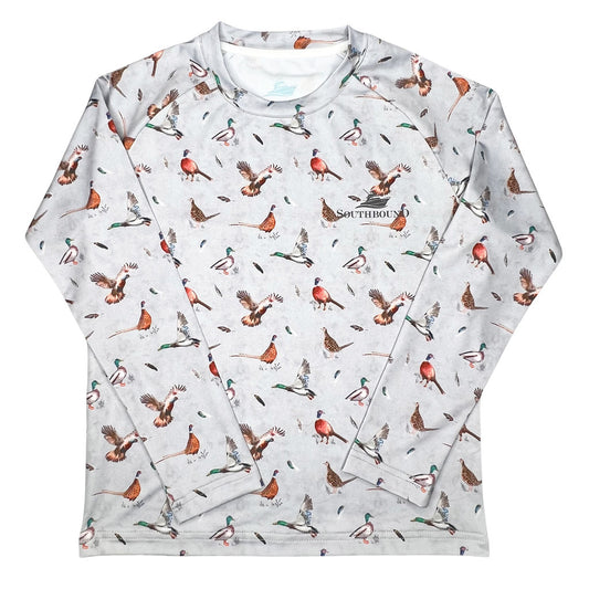 Boys Birds LS Performance Tee
