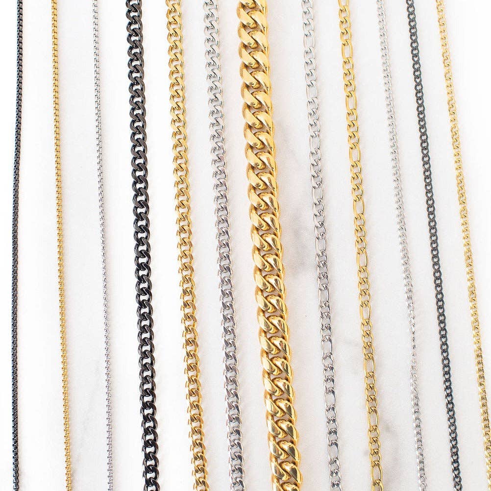Classic Cuban Link Chain | Black