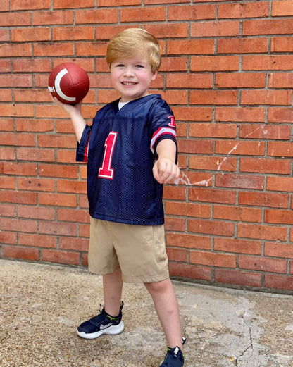 Gameday Football Jersey, Red/Navy