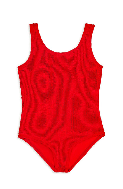 Addison Crinkle One Piece Swimsuit - Red
