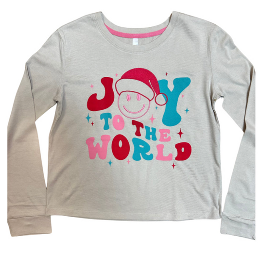 Joy To The World Happy Face Tshirt