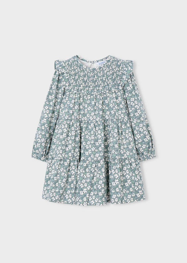 Poppy Printed Dress, Sage